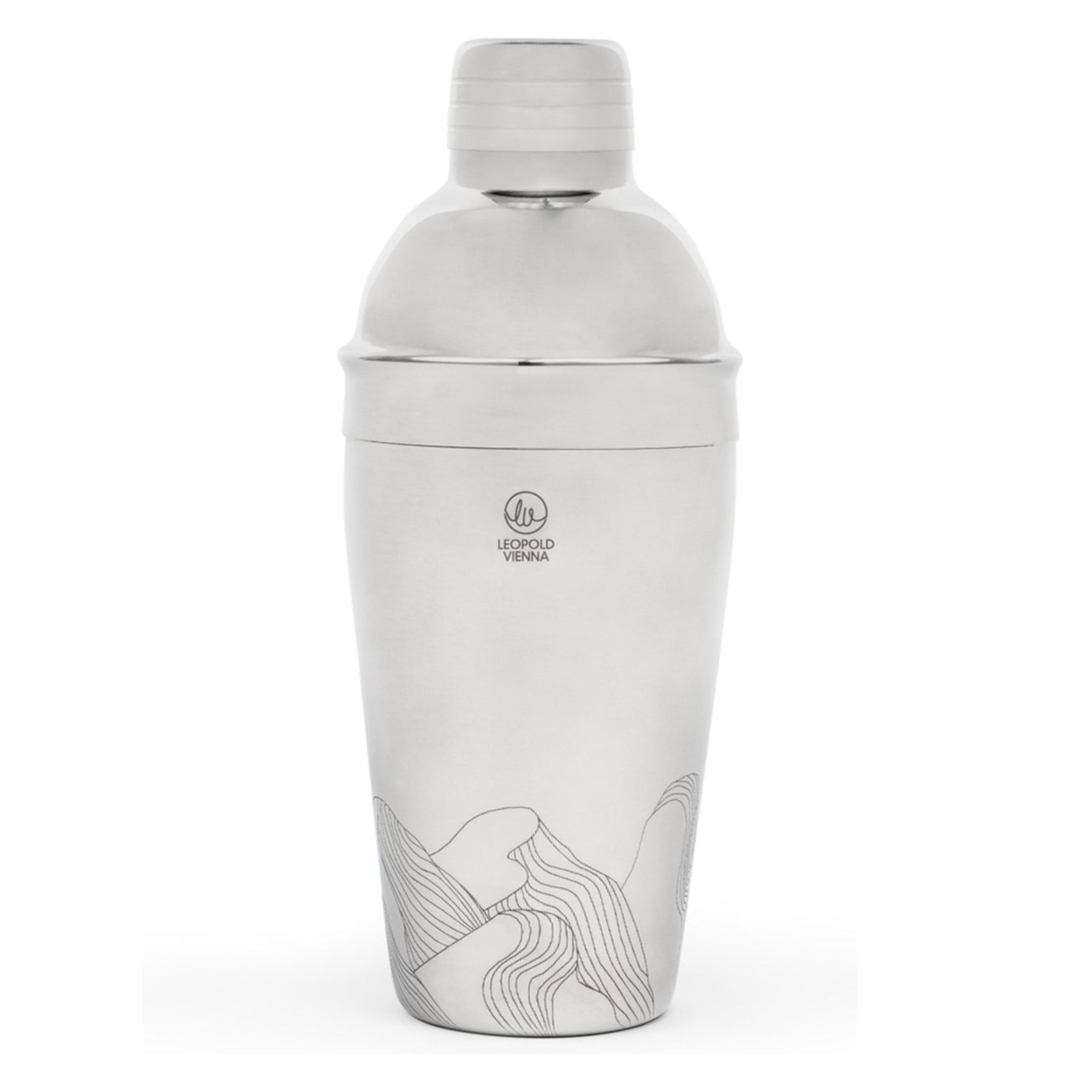 Leopold Vienna - Cocktail shaker 500ml RVS Mountains