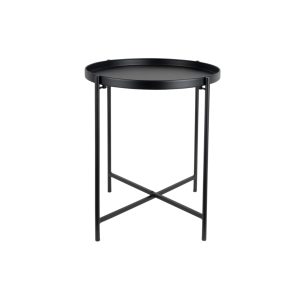 Leitmotiv bijzettafel Meseta – zwart – 40x40x49cm Leitmotiv bijzettafel Meseta – zwart – 40x40x49cm