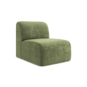 LaMiaSofa Bankmodule midden Cervo – chenille stof – groente – 70x94x75