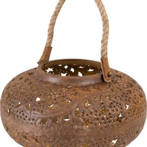 Lesli Living lantaarn Wave – zwart – Ø30x18cm Lesli Living lantaarn Wave – zwart – Ø30x18cm