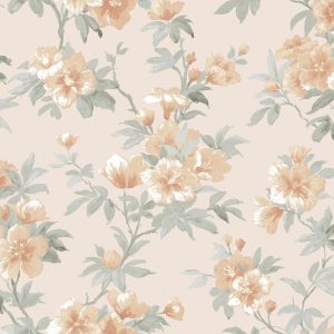 Laura Ashley Vliesbehang – Rosamund Oranje Laura Ashley Vliesbehang – Rosamund Oranje