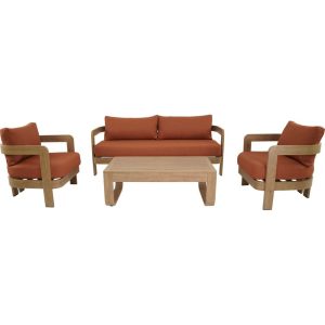 Lesli Living loungebank Mylo – rood – 185×72,5x66cm Lesli Living loungebank Mylo – rood – 185×72,5x66cm