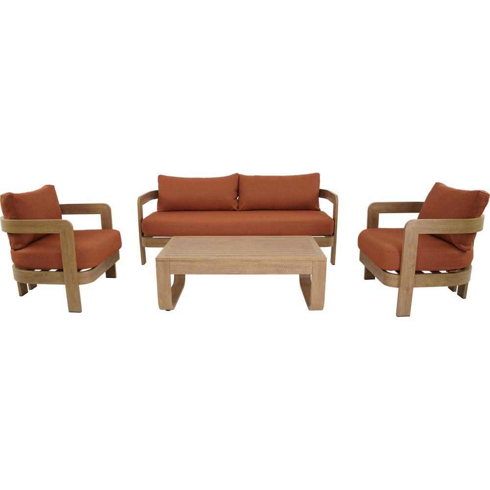 Lesli Living loungebank Mylo - rood - 185x72,5x66cm