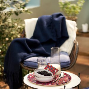 Klippan 100% wollen deken – Gotland – navy- 130x200cm