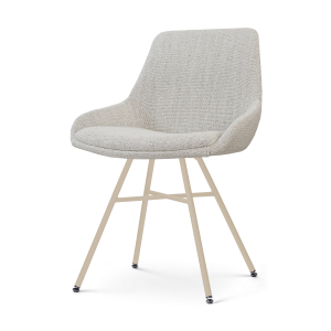 Nolon Noa-Isa eetkamerstoel beige gemêleerd – beige onderstel Nolon Noa-Isa eetkamerstoel beige gemêleerd – beige onderstel