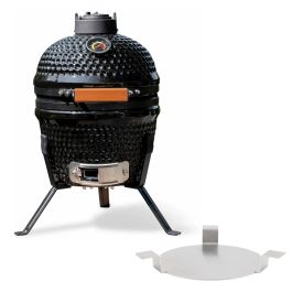 BASTE kamado barbecue 13 inch – Zwart – met heat deflector