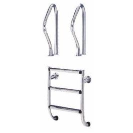 IDEAL 2-delige RVS zwembadtrap 2 treden - AISI 316