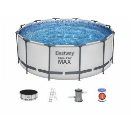 Bestway Steel Pro MAX zwembad – 366 x 122 cm – met filterpomp en accessoires